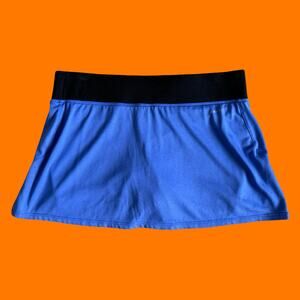 Nike Dri-Fit Blue and Black Micro Mini Workout Skort Small